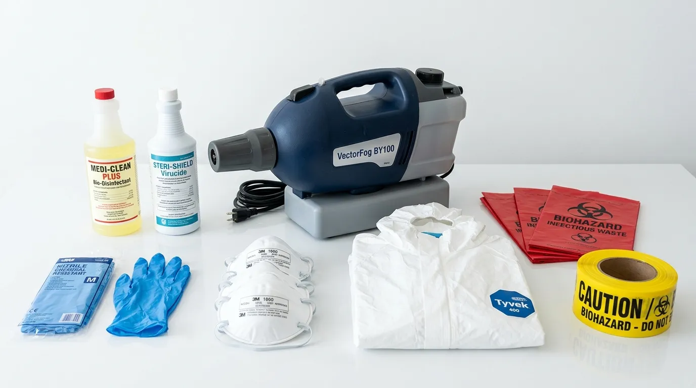 Professional biohazard remediation crew working in Emerson Hill